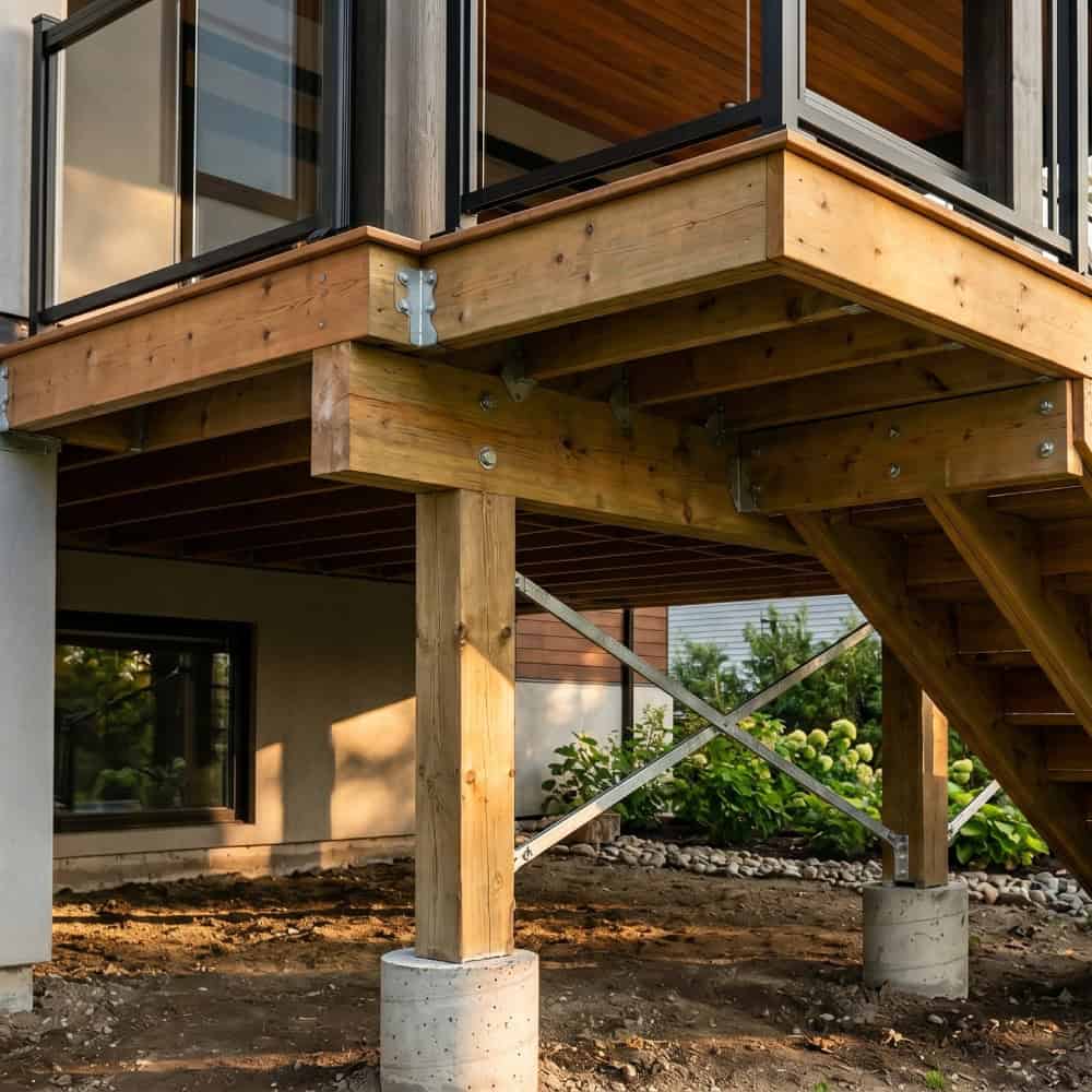 une terrasse solide avant d'être décorative